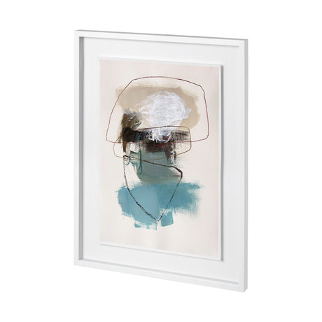 In The Middle II by Natasha Barnes a Hand Embellished Textured Framed Art Print Matted under Glass by Mercana at Eve Furniture