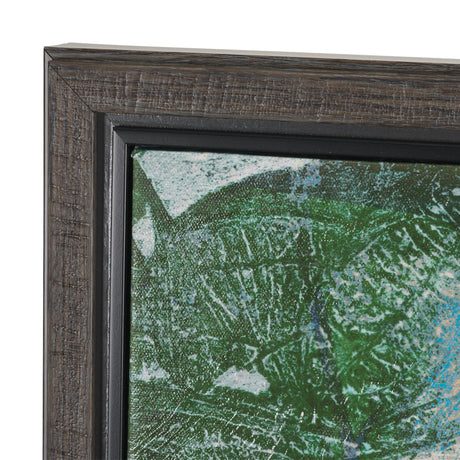 In The Moment by Liz St. Andre Hand-Embellished Textured Framed Canvas Artwork by Mercana at Eve Furniture