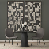 Inala Grey Seat Metal Frame Dining Chair, Set of 2 by Mercana at Eve Furniture