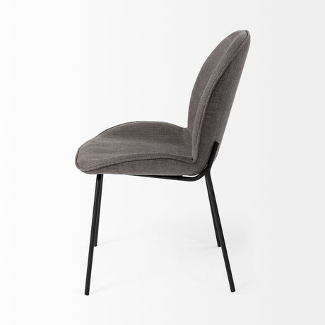 Inala Grey Seat Metal Frame Dining Chair, Set of 2 by Mercana at Eve Furniture