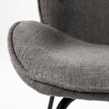 Inala Grey Seat Metal Frame Dining Chair, Set of 2 by Mercana at Eve Furniture