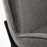 Inala Grey Seat Metal Frame Dining Chair, Set of 2 by Mercana at Eve Furniture