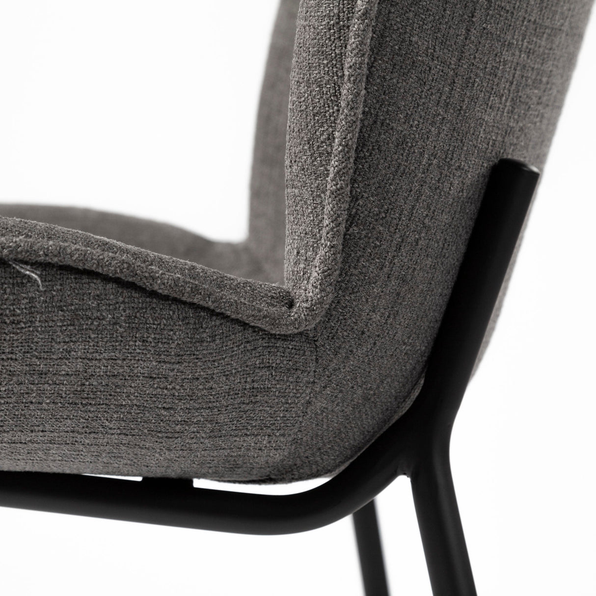 Inala Grey Seat Metal Frame Dining Chair, Set of 2 by Mercana at Eve Furniture