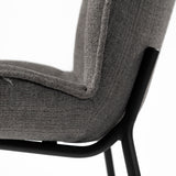 Inala Grey Seat Metal Frame Dining Chair, Set of 2 by Mercana at Eve Furniture