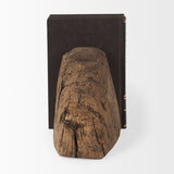 Incana Handmade Reclaimed Wooden Bookends by Mercana at Eve Furniture