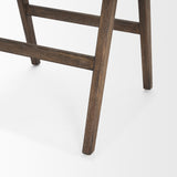 Indie Medium Brown Wood w/ Cane Bar Stool by Mercana at Eve Furniture