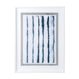 Indigo Lines II by Melody Ducharme a Hand Embellished Textured Framed Art Print Matted under Glass by Mercana at Eve Furniture