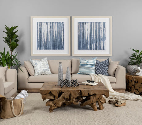 Indigo Muse I by Renee Stramel a Hand Embellished Framed Art Print Matted under Glass by Mercana at Eve Furniture