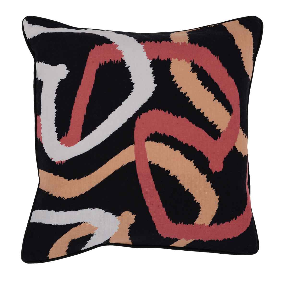 Indoor/Outdoor Atlas Black Multi Throw Pillow (Set of 2) by Classic Home at Eve Furniture