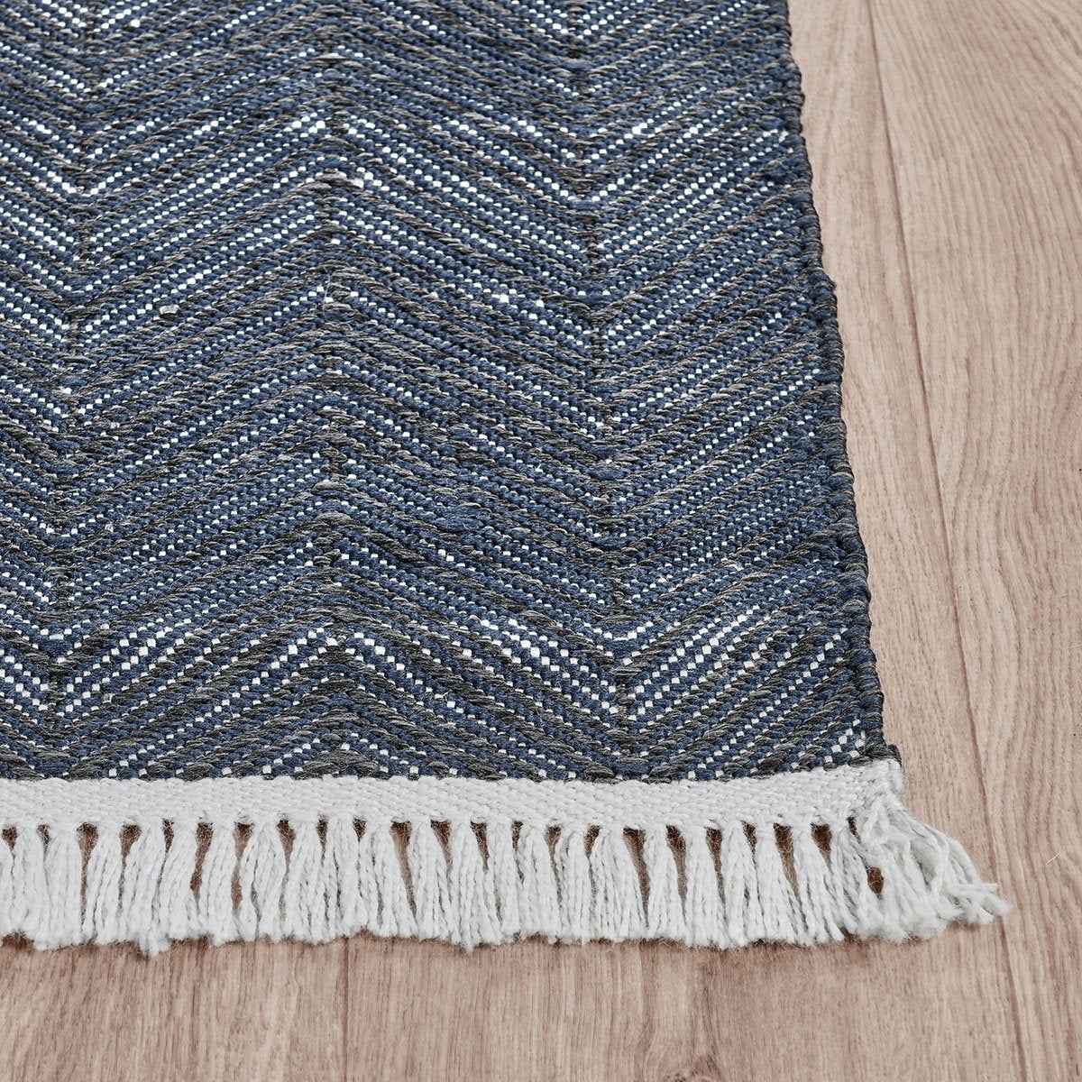 Indoor/Outdoor Augusta Navy Rug by Classic Home at Eve Furniture