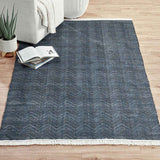 Indoor/Outdoor Augusta Navy Rug by Classic Home at Eve Furniture