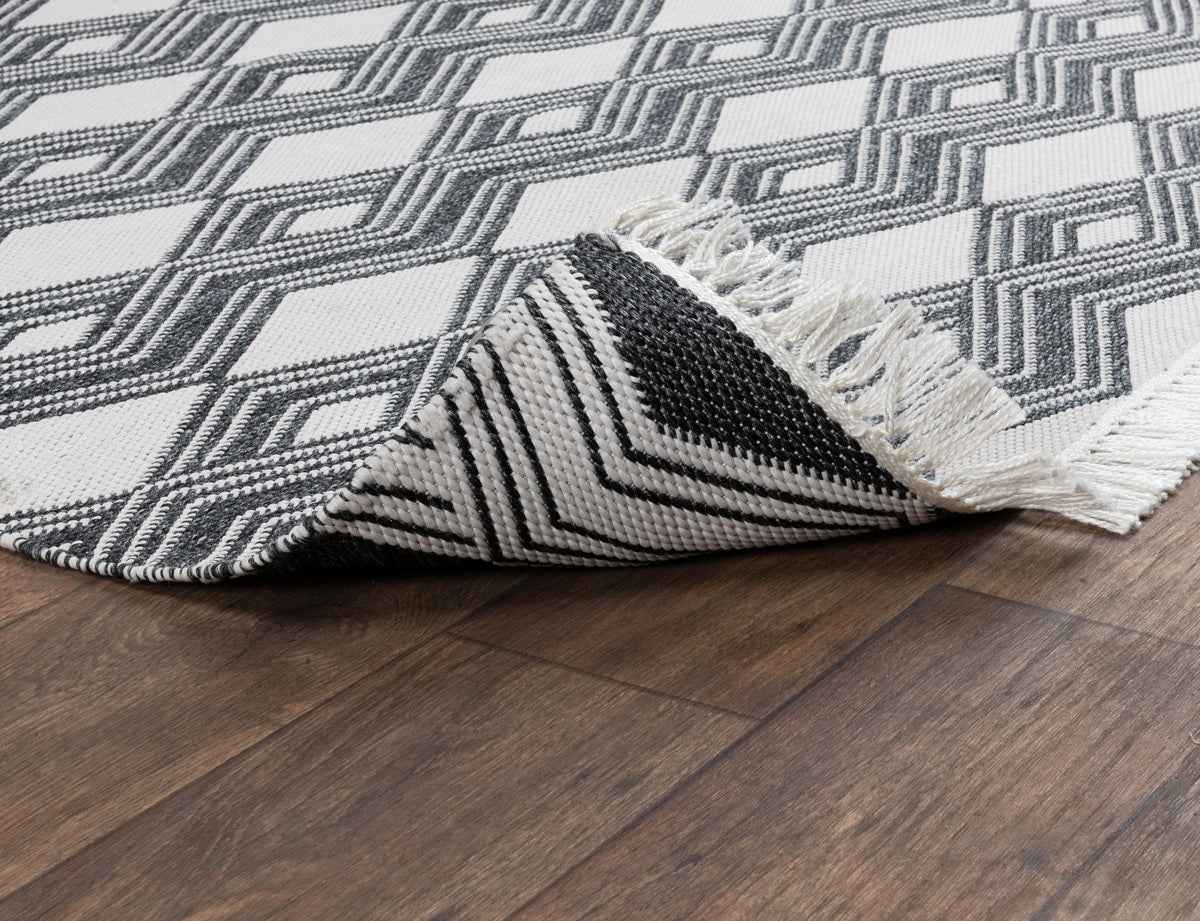 Indoor/Outdoor Banning Charcoal Rug by Classic Home at Eve Furniture
