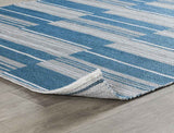 Indoor/Outdoor Colton Cabana Blue Stripe Rug by Classic Home at Eve Furniture