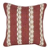 Indoor/Outdoor Delray Clay Red Throw Pillow (Set of 2) by Classic Home at Eve Furniture