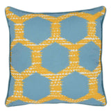 Indoor/Outdoor Gaines Yellow/Blue Throw Pillow (Set of 2) by Classic Home at Eve Furniture