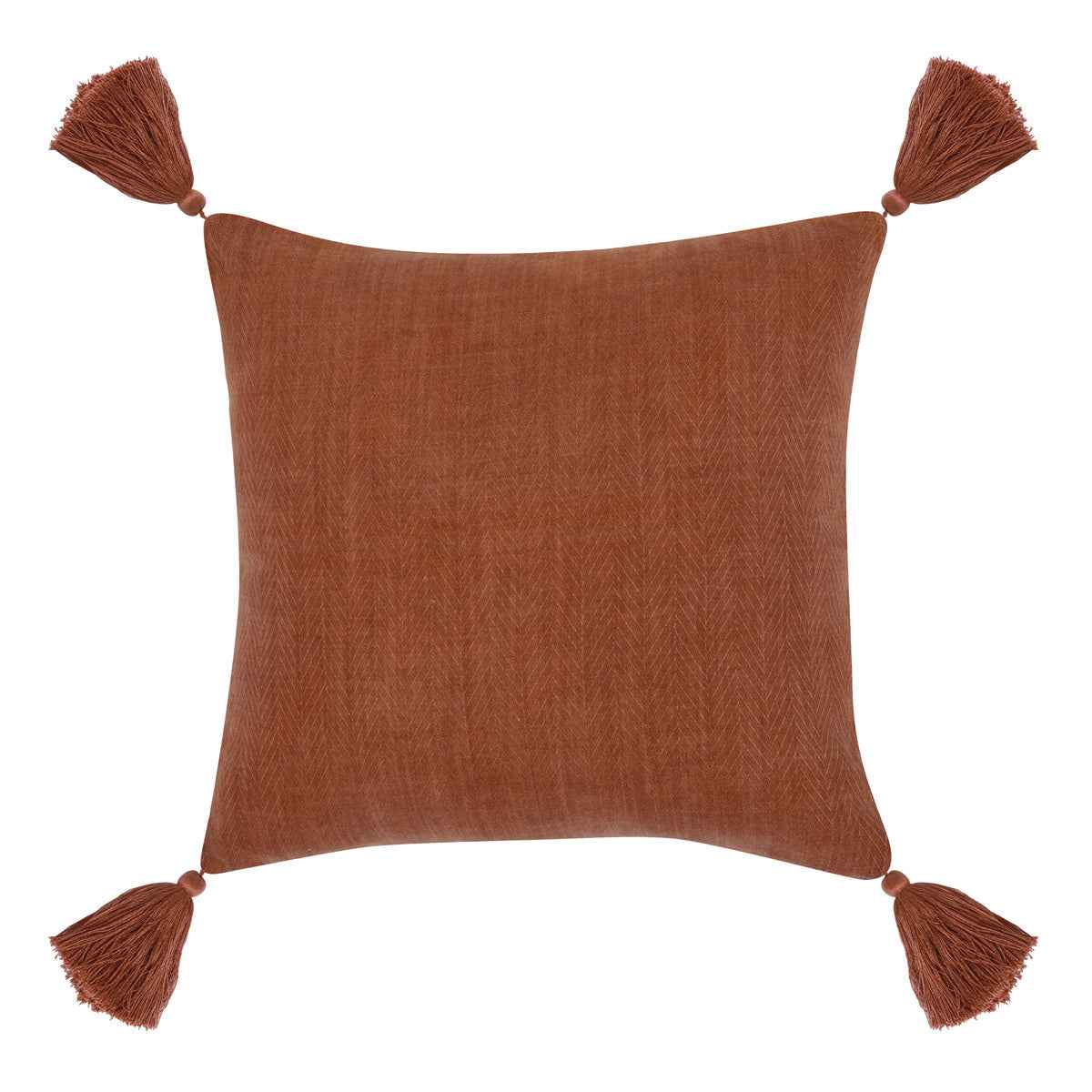 Indoor/Outdoor Karo Red Clay Throw Pillow (Set of 2) by Classic Home at Eve Furniture