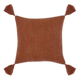 Indoor/Outdoor Karo Red Clay Throw Pillow (Set of 2) by Classic Home at Eve Furniture