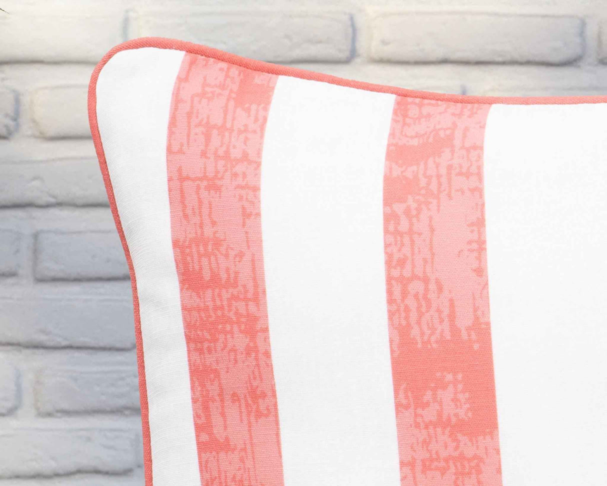 Indoor/Outdoor Milton Red 22x22 Throw Pillow (Set of 2) by Classic Home at Eve Furniture