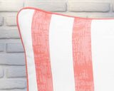 Indoor/Outdoor Milton Red 22x22 Throw Pillow (Set of 2) by Classic Home at Eve Furniture