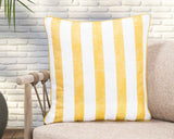 Indoor/Outdoor Milton Yellow 22x22 Throw Pillow (Set of 2) by Classic Home at Eve Furniture