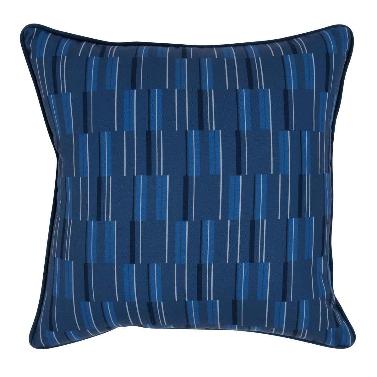 Indoor/Outdoor Nantucket Blue 22x22 Throw Pillow (Set of 2) by Classic Home at Eve Furniture