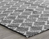 Indoor/Outdoor Sonora Black/Ivory Rug by Classic Home at Eve Furniture