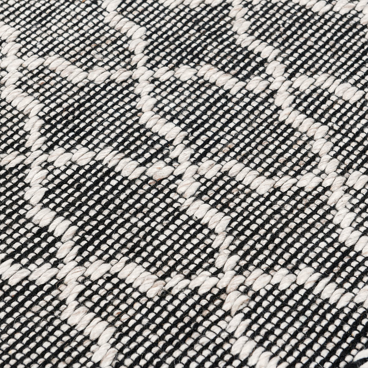 Indoor/Outdoor Sonora Black/Ivory Rug by Classic Home at Eve Furniture