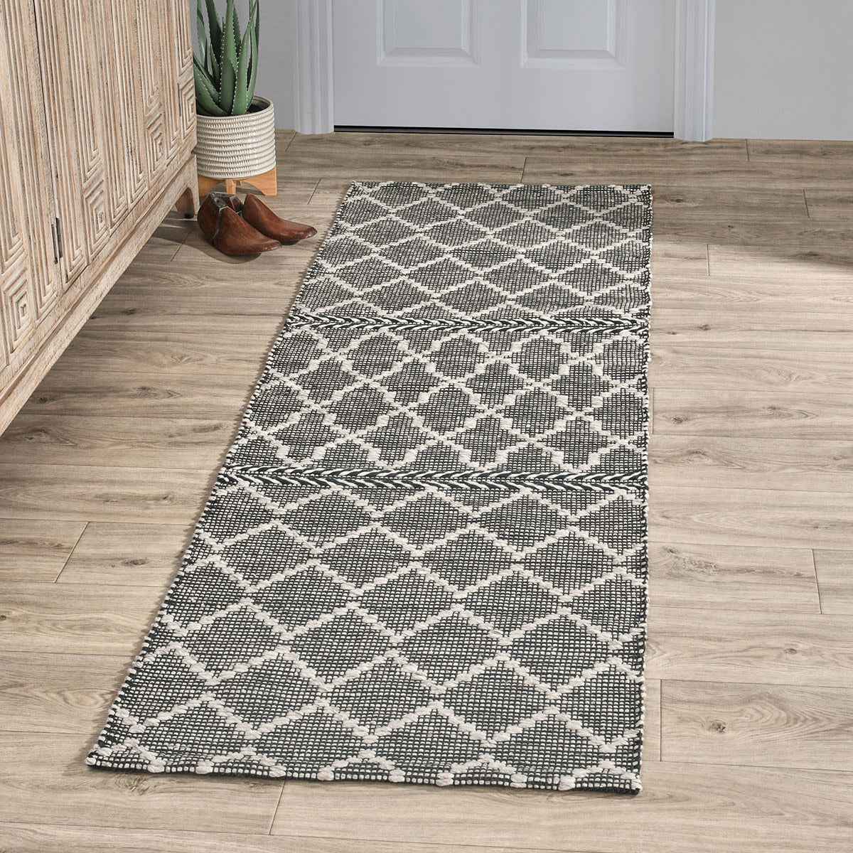 Indoor/Outdoor Sonora Green/Ivory Rug by Classic Home at Eve Furniture