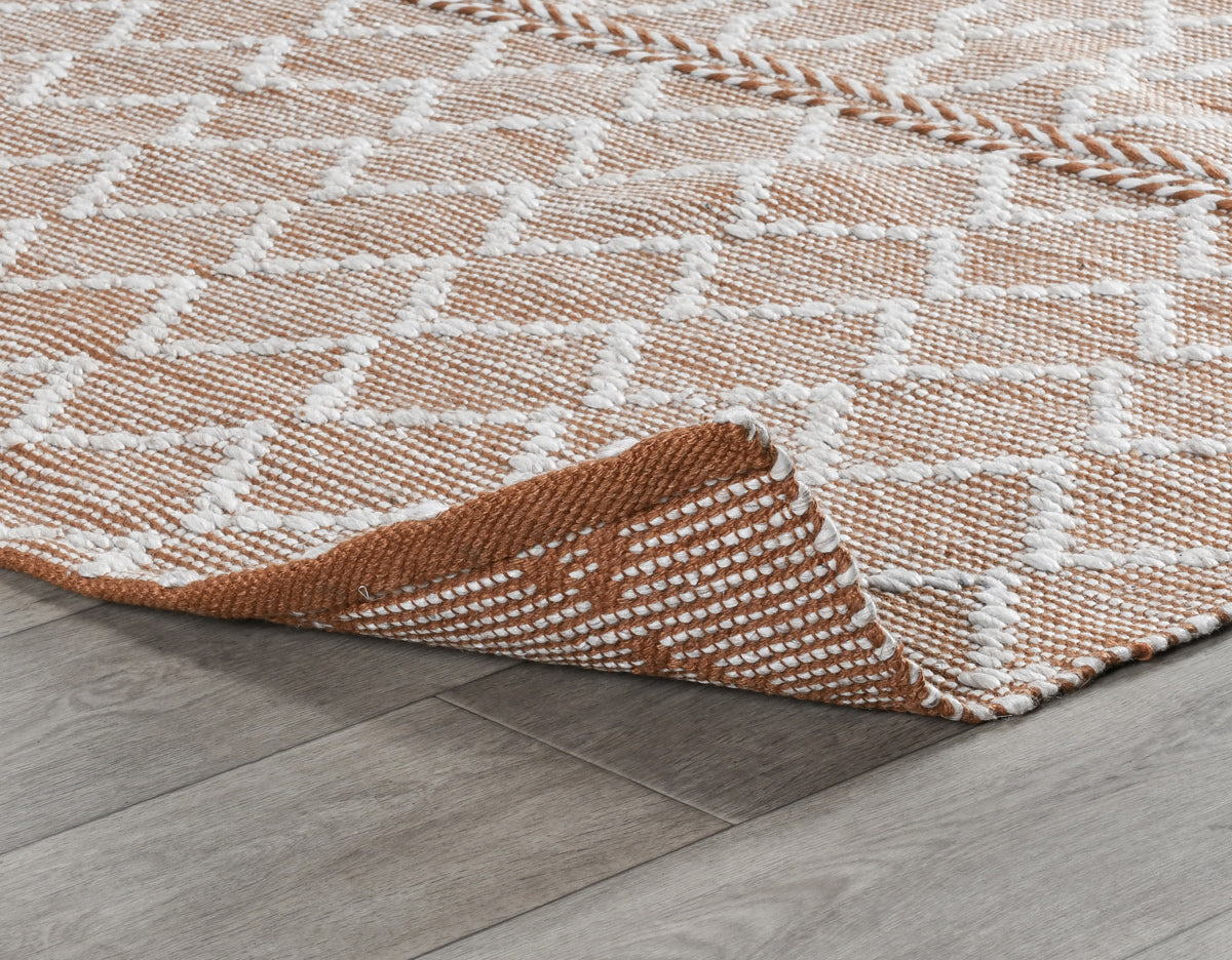 Indoor/Outdoor Sonora Terracotta/Ivory Rug by Classic Home at Eve Furniture
