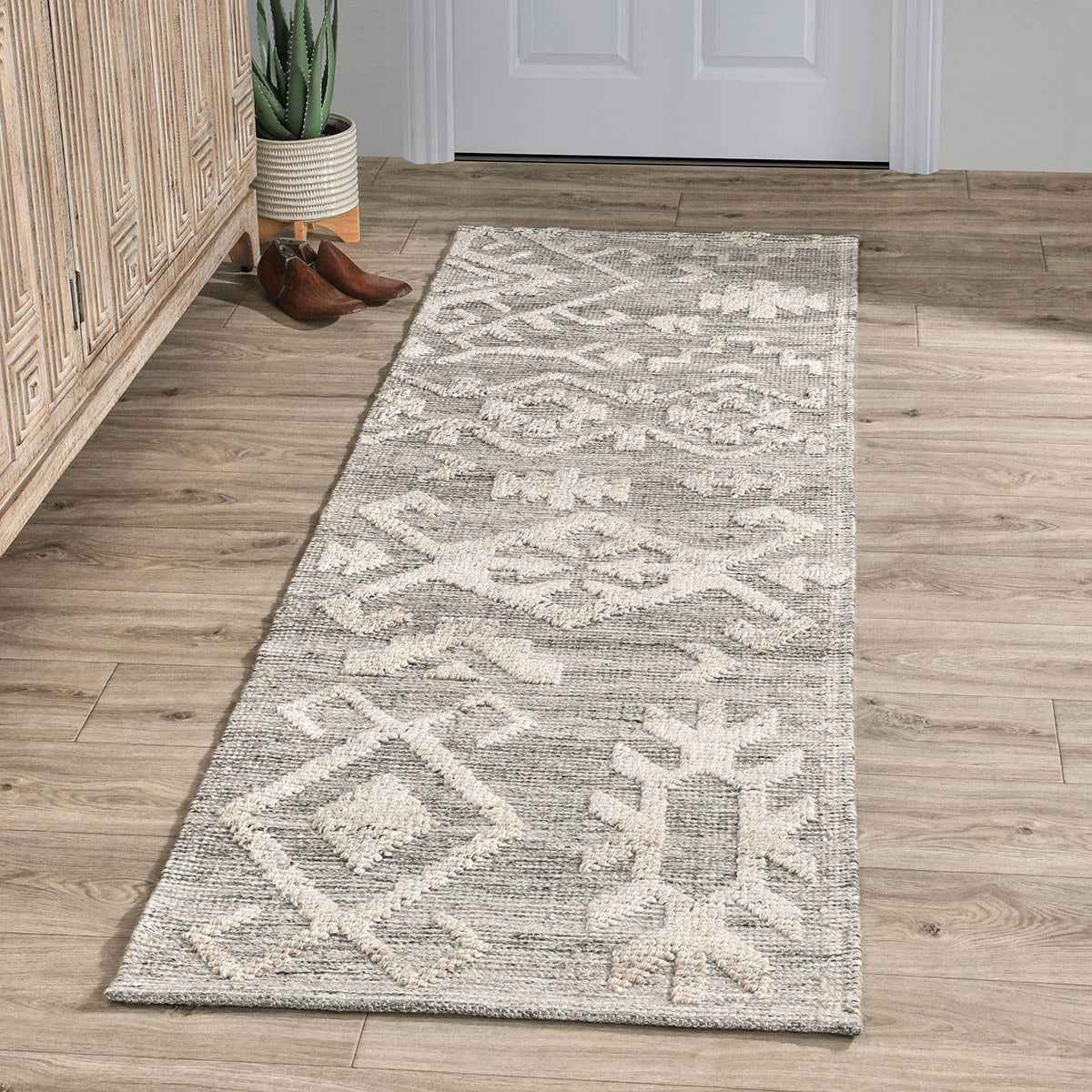Indoor/Outdoor Tundra Gray Multi Rug by Classic Home at Eve Furniture