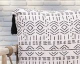 Indoor/Outdoor Zambia Natural 22x22 Throw Pillow (Set of 2) by Classic Home at Eve Furniture
