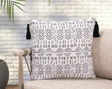Indoor/Outdoor Zambia Natural 22x22 Throw Pillow (Set of 2) by Classic Home at Eve Furniture