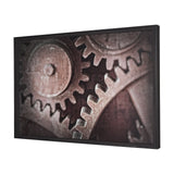Industrial Collect - Cog by Michael Banks a Hand Embellished Textured Framed Photo Art Print by Mercana at Eve Furniture