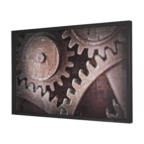 Industrial Collect - Cog by Michael Banks a Hand Embellished Textured Framed Photo Art Print by Mercana at Eve Furniture