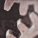 Industrial Collect - Cog by Michael Banks a Hand Embellished Textured Framed Photo Art Print by Mercana at Eve Furniture