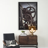 Industrial Collect - Motion by Michael Banks a Hand Embellished Textured Framed Photo Art Print by Mercana at Eve Furniture