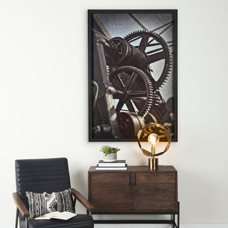 Industrial Collect - Motion by Michael Banks a Hand Embellished Textured Framed Photo Art Print by Mercana at Eve Furniture