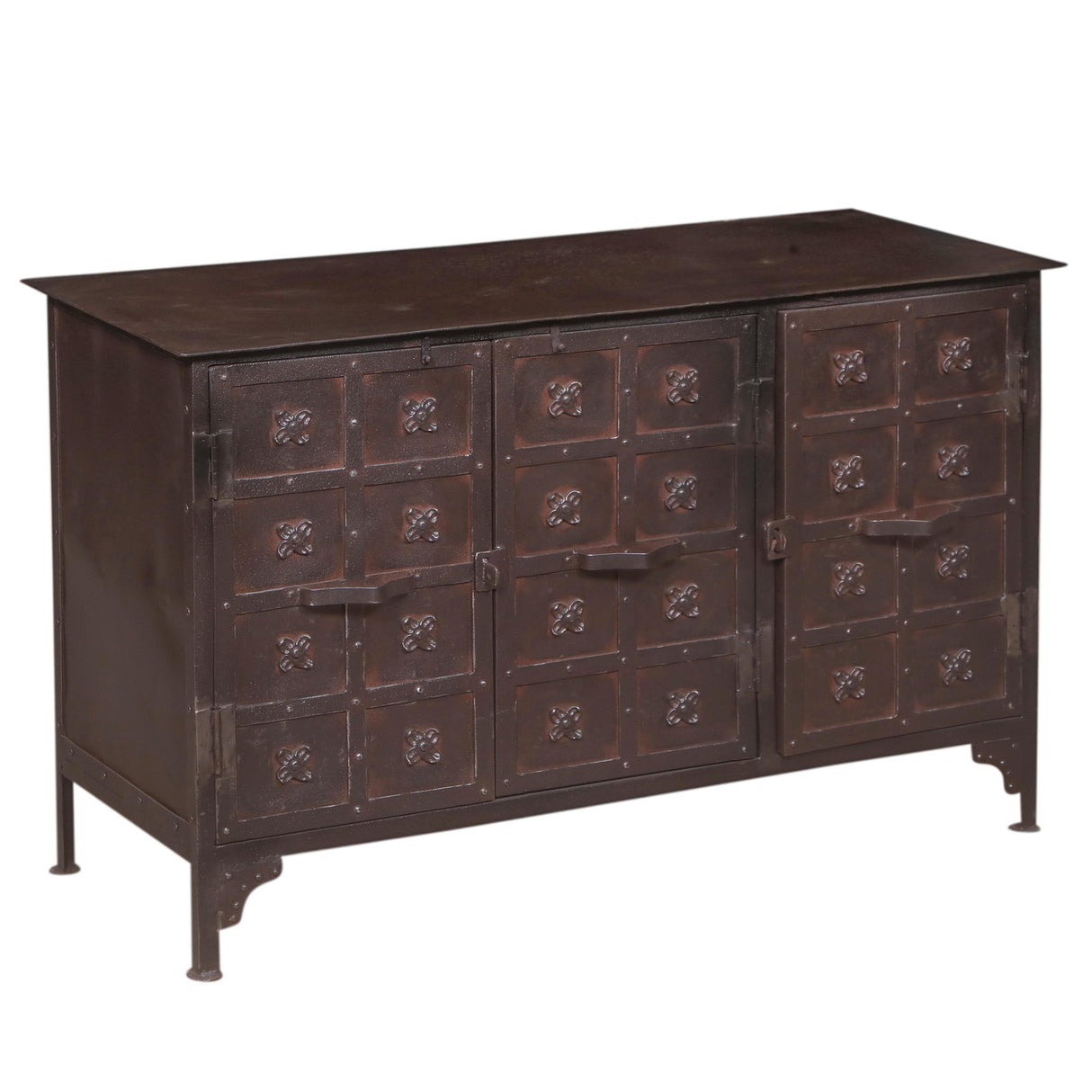Industrial Iron Cabinet with Storage Drawers by Home Trends & Design at Eve Furniture