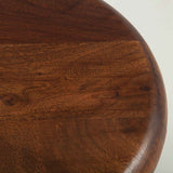Industrial Loft 13" Adjustable Stool in Walnut by Home Trends & Design at Eve Furniture
