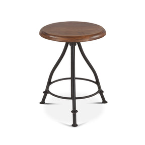 Industrial Loft 13" Adjustable Stool in Walnut by Home Trends & Design at Eve Furniture