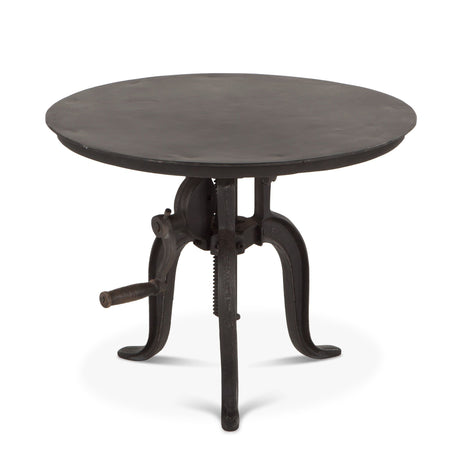 Industrial Loft 24" Adjustable Side Table in Matte Black by Home Trends & Design at Eve Furniture