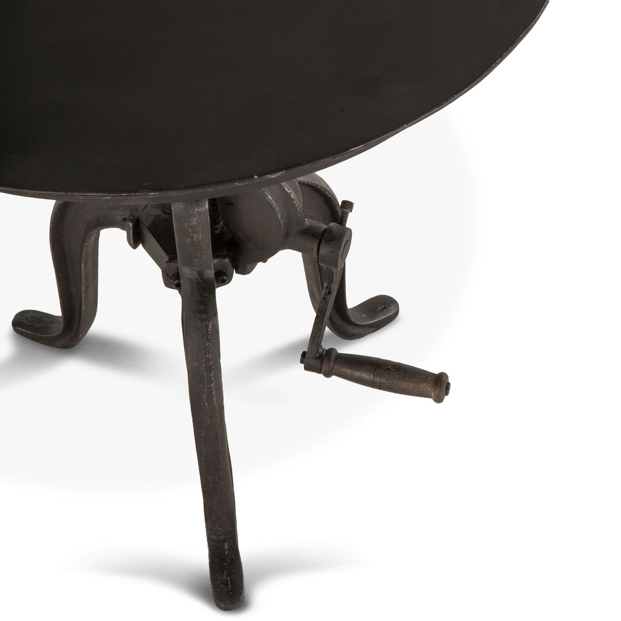 Industrial Loft 24" Adjustable Side Table in Matte Black by Home Trends & Design at Eve Furniture