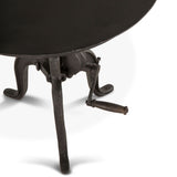 Industrial Loft 24" Adjustable Side Table in Matte Black by Home Trends & Design at Eve Furniture