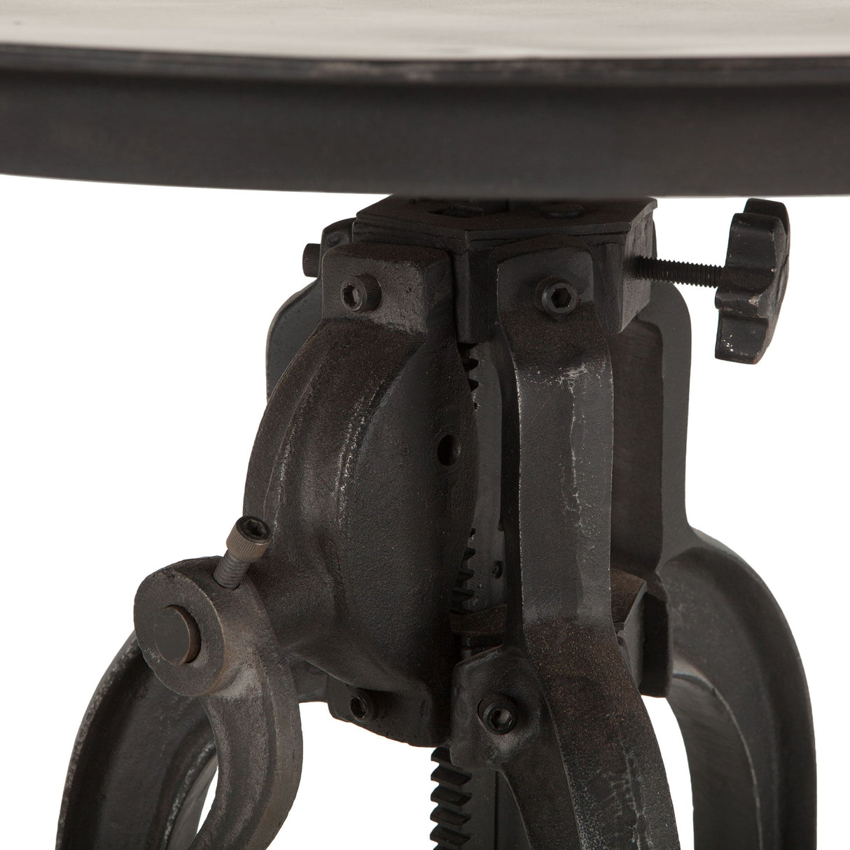 Industrial Loft 24" Adjustable Side Table in Matte Black by Home Trends & Design at Eve Furniture