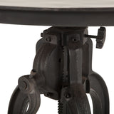 Industrial Loft 24" Adjustable Side Table in Matte Black by Home Trends & Design at Eve Furniture