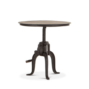 Industrial Loft 24" Adjustable Side Table in Matte Black by Home Trends & Design at Eve Furniture