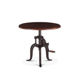 Industrial Loft 24" Adjustable Side Table in Walnut by Home Trends & Design at Eve Furniture