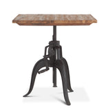 Industrial Loft 30" Adjustable Dining Table in Natural