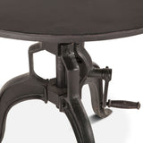 Industrial Loft 30" Adjustable Side Table in Matte Black by Home Trends & Design at Eve Furniture