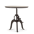 Industrial Loft 30" Adjustable Side Table in Matte Black by Home Trends & Design at Eve Furniture